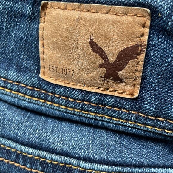 American Eagle Kick Boot Jeans Women’s Sz 4 Regular Super Stretch Bootcut 2013 - Picture 4 of 9